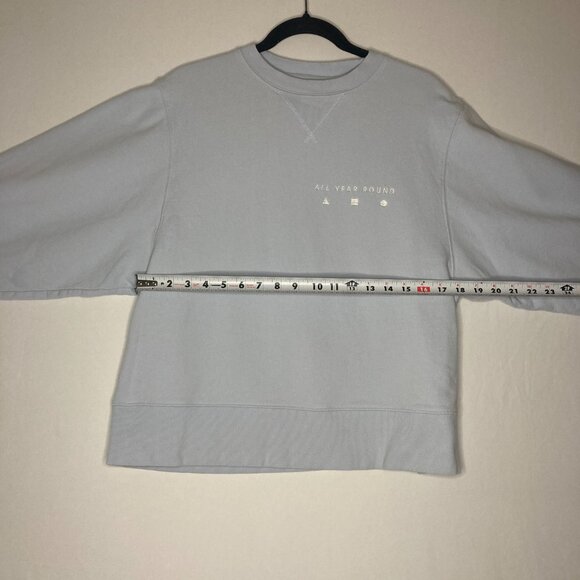 AYR All Year Round The Sweatshirt Crewneck Light Blue Small Classic 100% Cotton - Picture 8 of 12